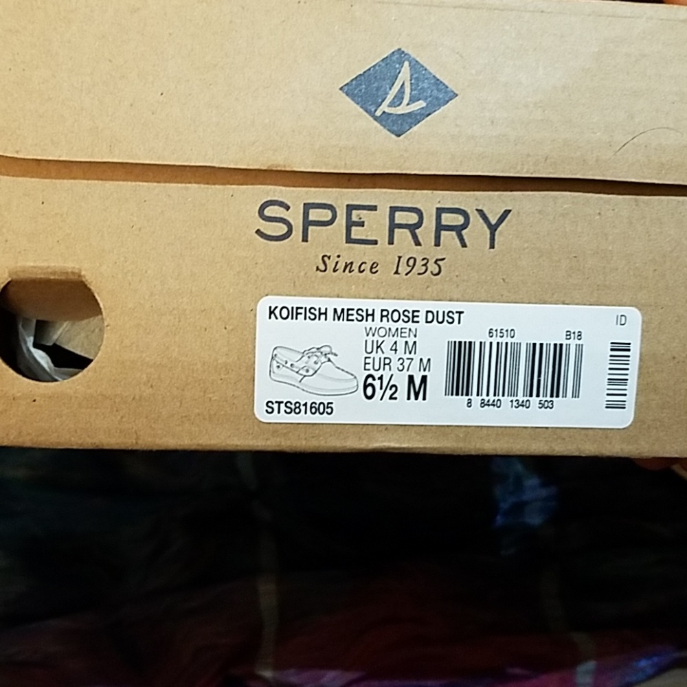 6 1/2 Sperry Mesh Topsider Boat Shoes - Picture 4 of 4